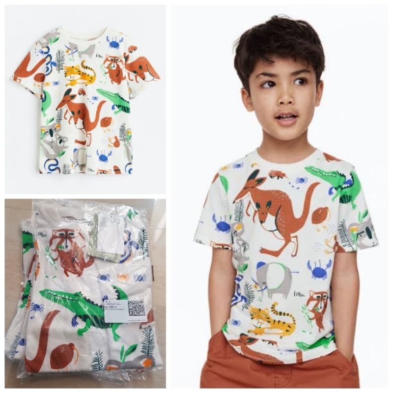เสื้อยืด H&M HNM COTTON KIDS BOYS - ORI STORE