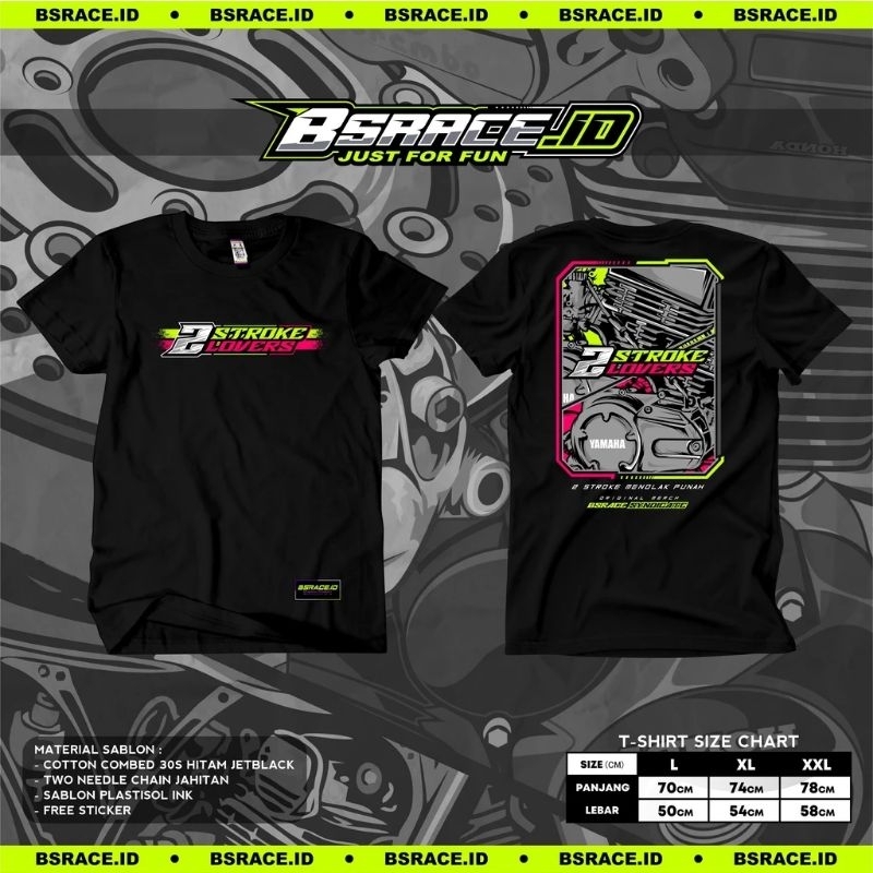 2Stroke คนรักเสื้อยืด V4 2Stroke 2Stroke อินโดนีเซีย TwoStroke Tshirt 2Stroke 2Stroke เสื้อยืด Rxkin
