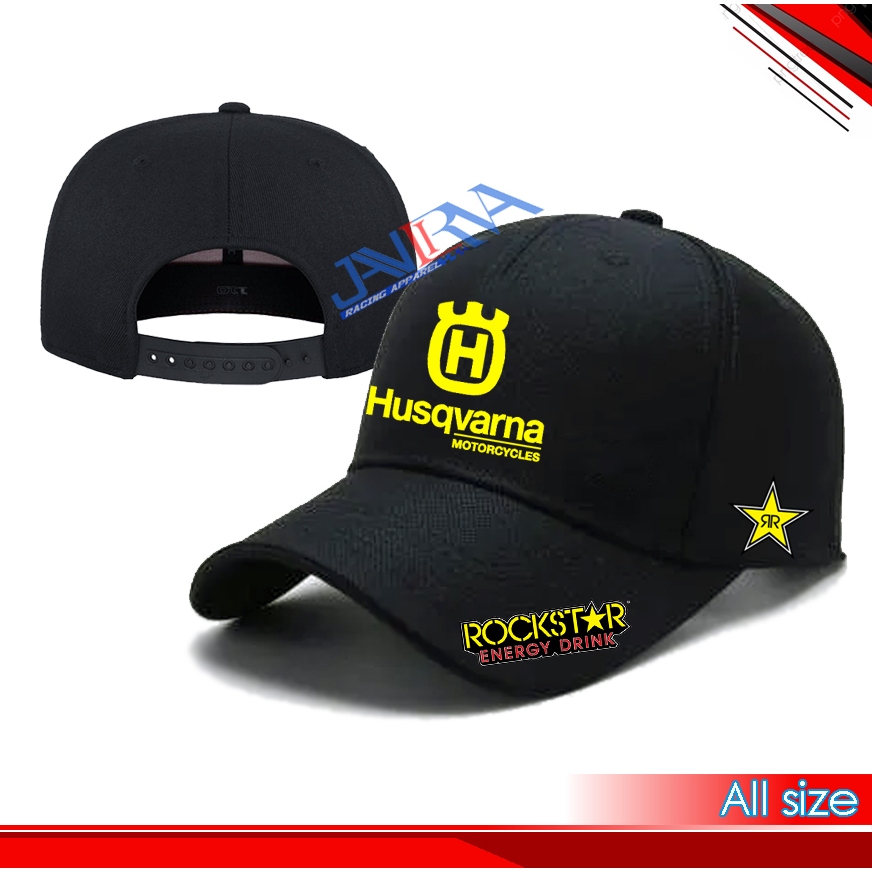 หมวกเบสบอล Husqvarna Rockstar mx trabass