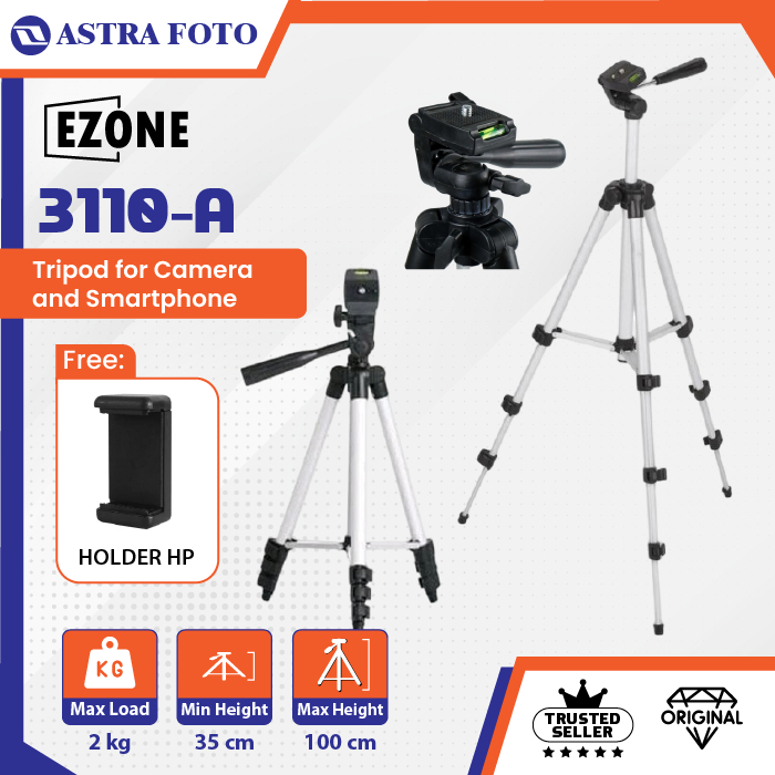 EZONE ขาตั้งกล้อง WT-3110A กล้องสมาร์ทโฟน HP Travel Stand 1 เมตร