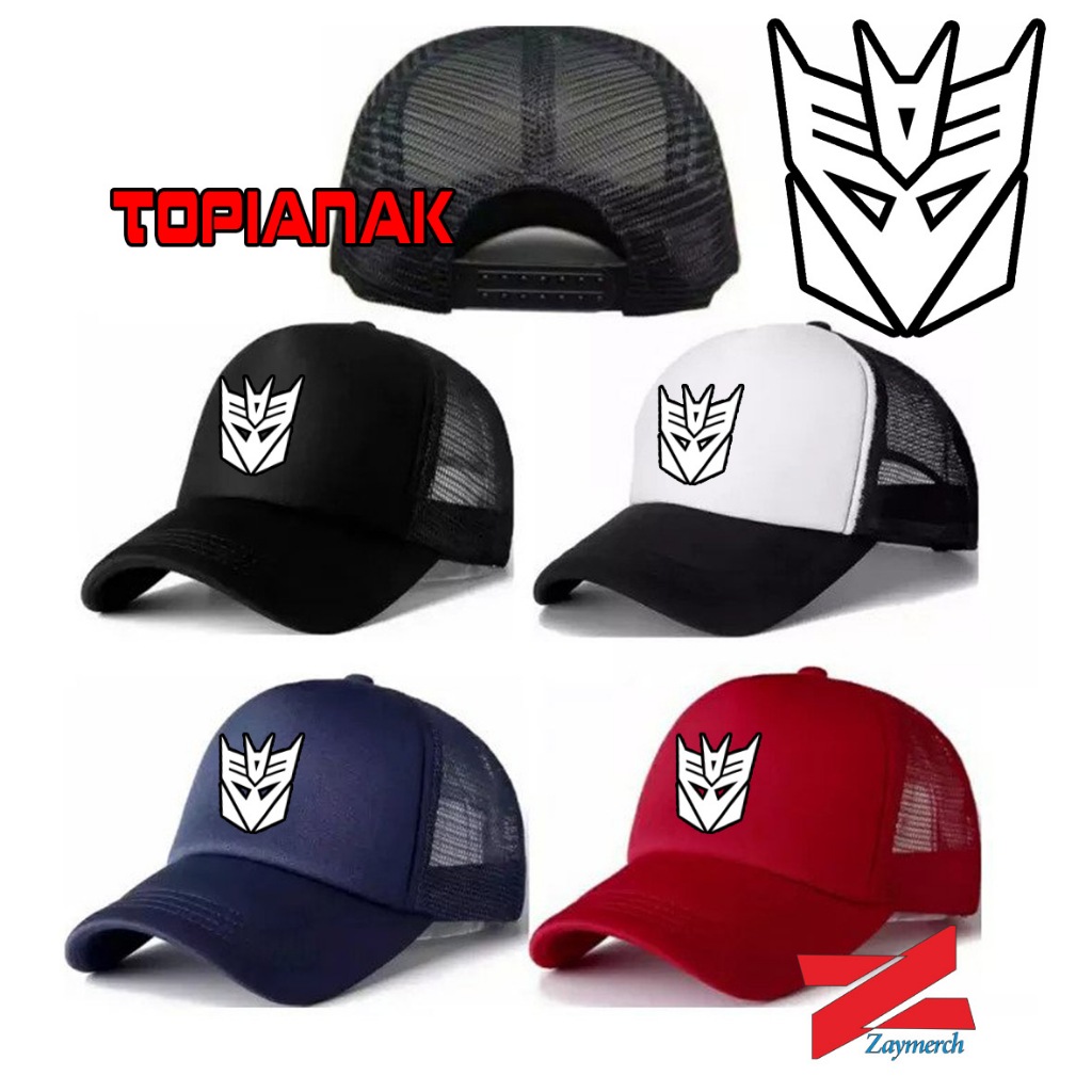 หมวกเด็กโลโก้ optimus prime หมวกติดตามเด็ก หมวกตาข่ายเด็ก optimus prime
