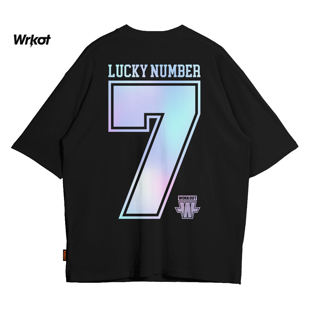 ออกกําลังกาย Streetwear Oversize Workout Lucky Number 7 รุ่นลิมิเต็ด