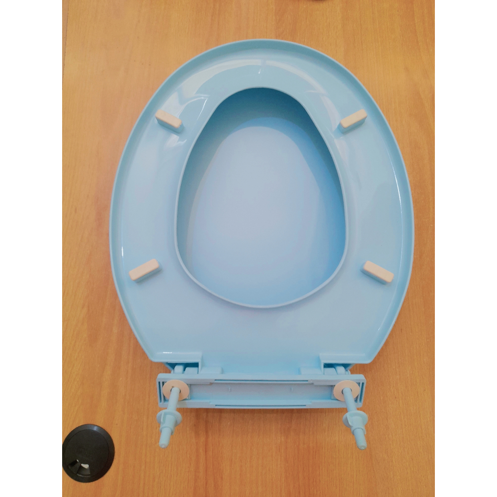 ปิดฝารองนั่งชักโครก/ฝารองนั่งชักโครก+ยี่ห้อ universal Bolt TOTO, AMERICAN STANDARD, Blue ICEPOL