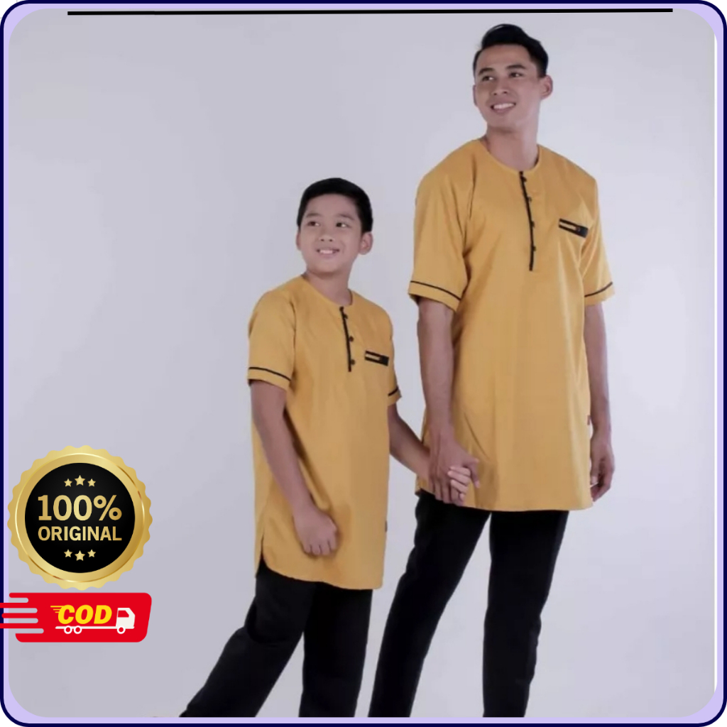 SHAFII - เสื้อ Koko คู่ HABIBI Habibi สําหรับเด็กและพ่อ โดย B&D Kids | Toyobo X Madina วัสดุพรีเมี่ย