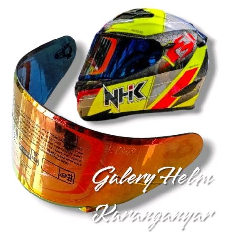 (Handarb) NHK RX9 กระจกบังหน้าแบน || NHK RX 9 Iridium Silver Gold Blue Clear and Smoke (Live) NHK RX9 HND2 กระจกหมวกกันน็อค