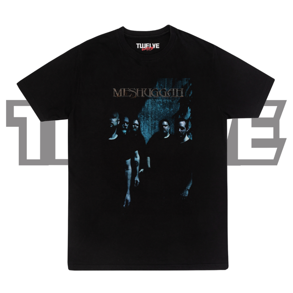 เสื้อยืดปกติสีดํา Meshuggah | เสื้อยืดวงโลหะ | เสื้อยืด Unisex