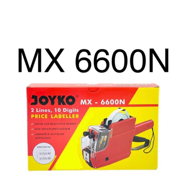 MESIN เครื่องมือติดฉลาก 2 เส้น Mx-6600N (เบอร์และเบอร์) / Mx6600N เครื่องติดฉลาก / MX 6600 N Joyko P