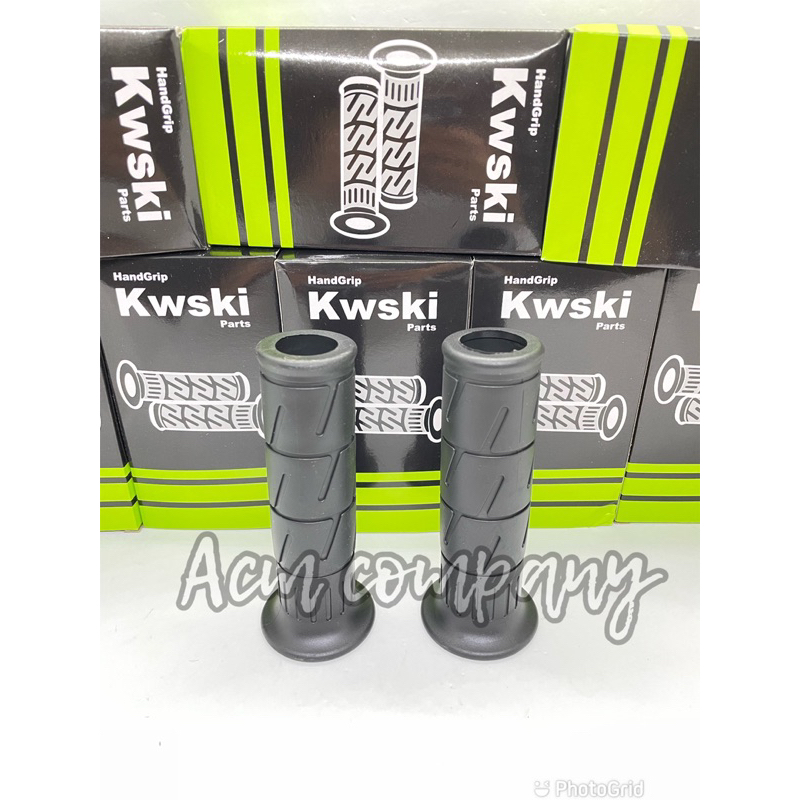 KAZE KAWASKI UNIVERSAL HANDGRIP MODEL (ราคาต่อคู่) / MINI CHROME ALMU CARVED ANTI-RUST