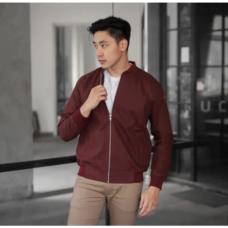 ข้อเสนอที่ดีที่สุด PREMIUM CANVAS BOMBER JACKET - MENS BOMBER JACKET - MENS CANVAS BOMBER