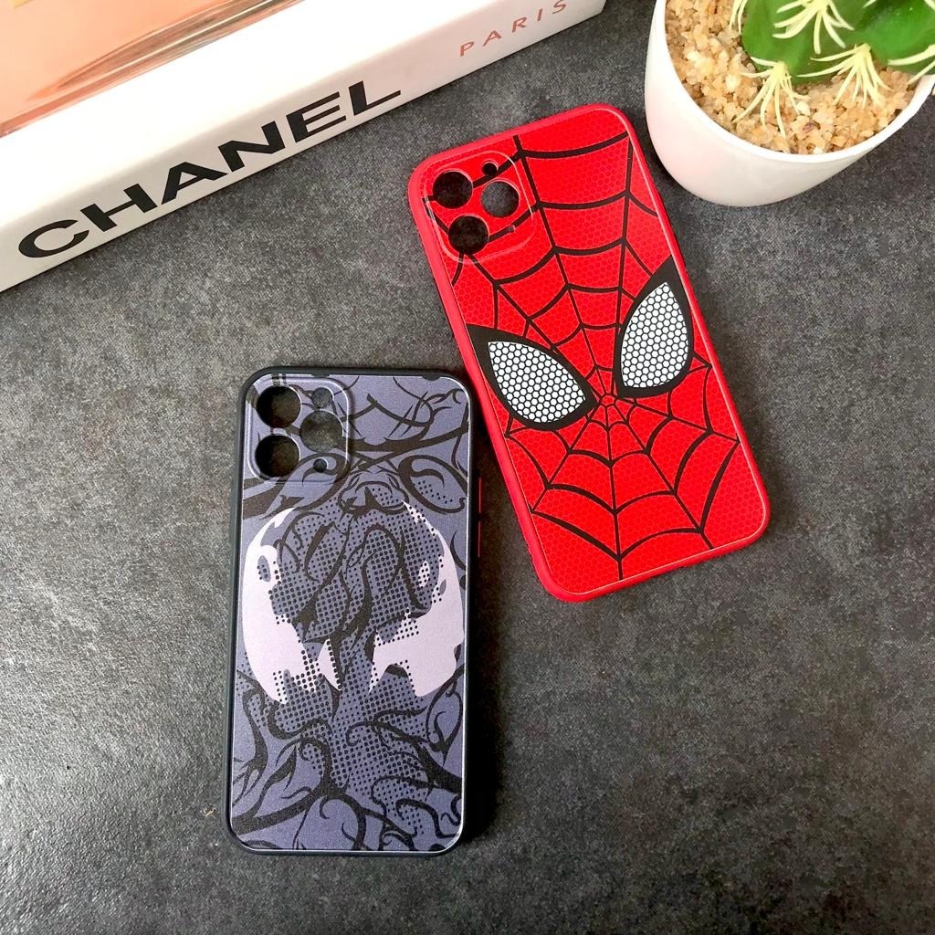 HYBRIDพิมพ์SpidermanกรณีIphone 6 7 8 SE 2020 2022 plus x xr xs Max 11 12 pro Max vivo Y21S Y33S Y21 