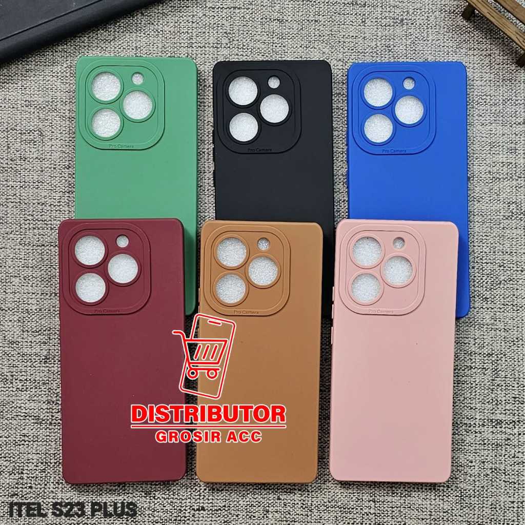 ITEL S23 PLUS CASE MACAROON PRO CAMERA CASE ITEL S23 PLUS