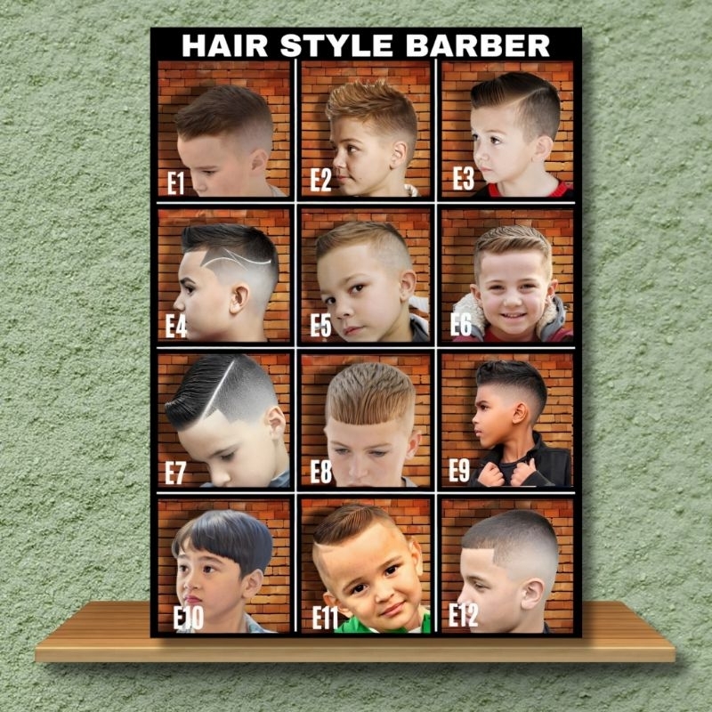 BARBERSHOP โปสเตอร์ตัดผม โปสเตอร์ฝึกผมสําหรับผู้ชาย PICTURE