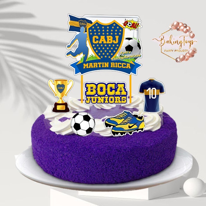 Boca Juniors Football - ท็อปเปอร์เค้กวันเกิด / ตกแต่งเค้กวันเกิด