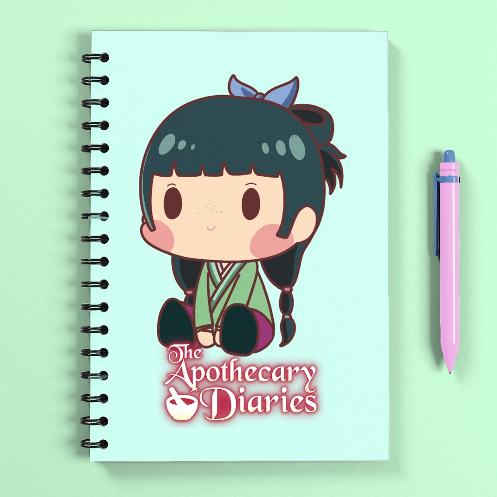 The APOTHECARY DIARIES NOTEBOOK SPIRAL ANIME A5/ ANIME / JOURNAL SOFT COVER / JINSHI / MAOMAO / APOT