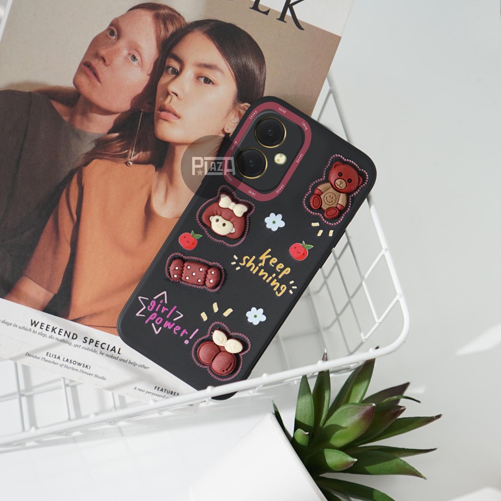 [3D8] เคสแบบนุ่มลายนูนสําหรับ Y27S | เคสน่ารัก | 3D8 | Y36 Y27 4G Y17S CASE MOTIF | เคส SOFTCASE 3D 