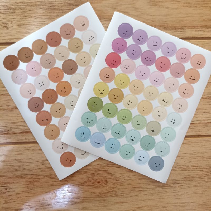 สติ๊กเกอร์ Emoji Deco สติ๊กเกอร์วางแผน DIY สมุดสติ๊กเกอร์ Journal Emotji Decor