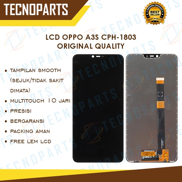 ขายส่ง หน้าจอ LCD ของแท้ 100% สําหรับ OPPO A3S CPH1803 LCD REALME 2
