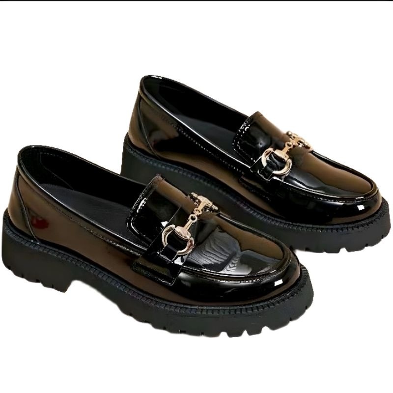 Trixie Docmart รองเท้าออกซ์ฟอร์ดผู้หญิง รองเท้าโลฟเฟอร์สไตล์เกาหลี