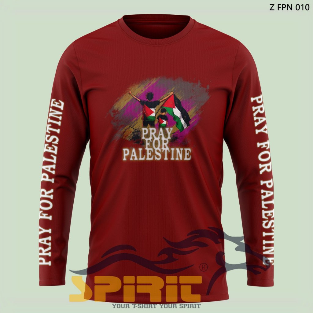 KATUN PRAY สําหรับ PAESTINE เสื้อยืด PRAY สําหรับ PAESTINE เสื้อยืดแขนยาว COMBAT COTTON 24S