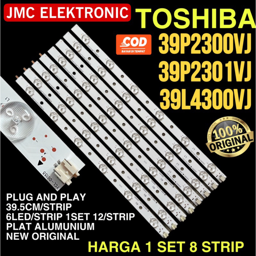 TOSHIBA 39 INCH LED TV BACKLIGHT 39P2300 39P2301 39L2300 39L2301 39P2300VJ 39P2301VJ 39L2301VJ BL 39