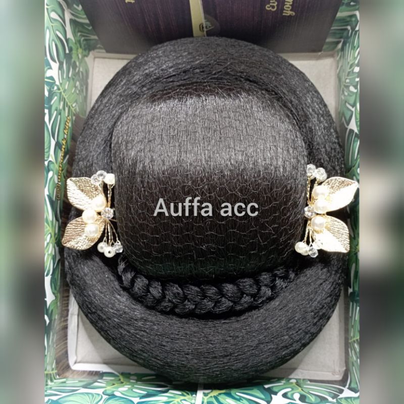 AUFFA ACC BEST OVAL BUN ONE SET OF MODERN HAIR BUN DECORTATIONS ONCE THE BEST DECORTATIONS/CONDES FO