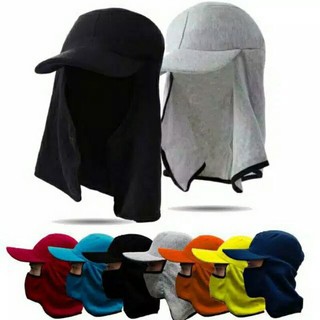 TOPI MANCING ANTI SINAR UV topi masker jepang topi ronda topi petari topi tukang bangunan topi tukang tani topi masker jepang