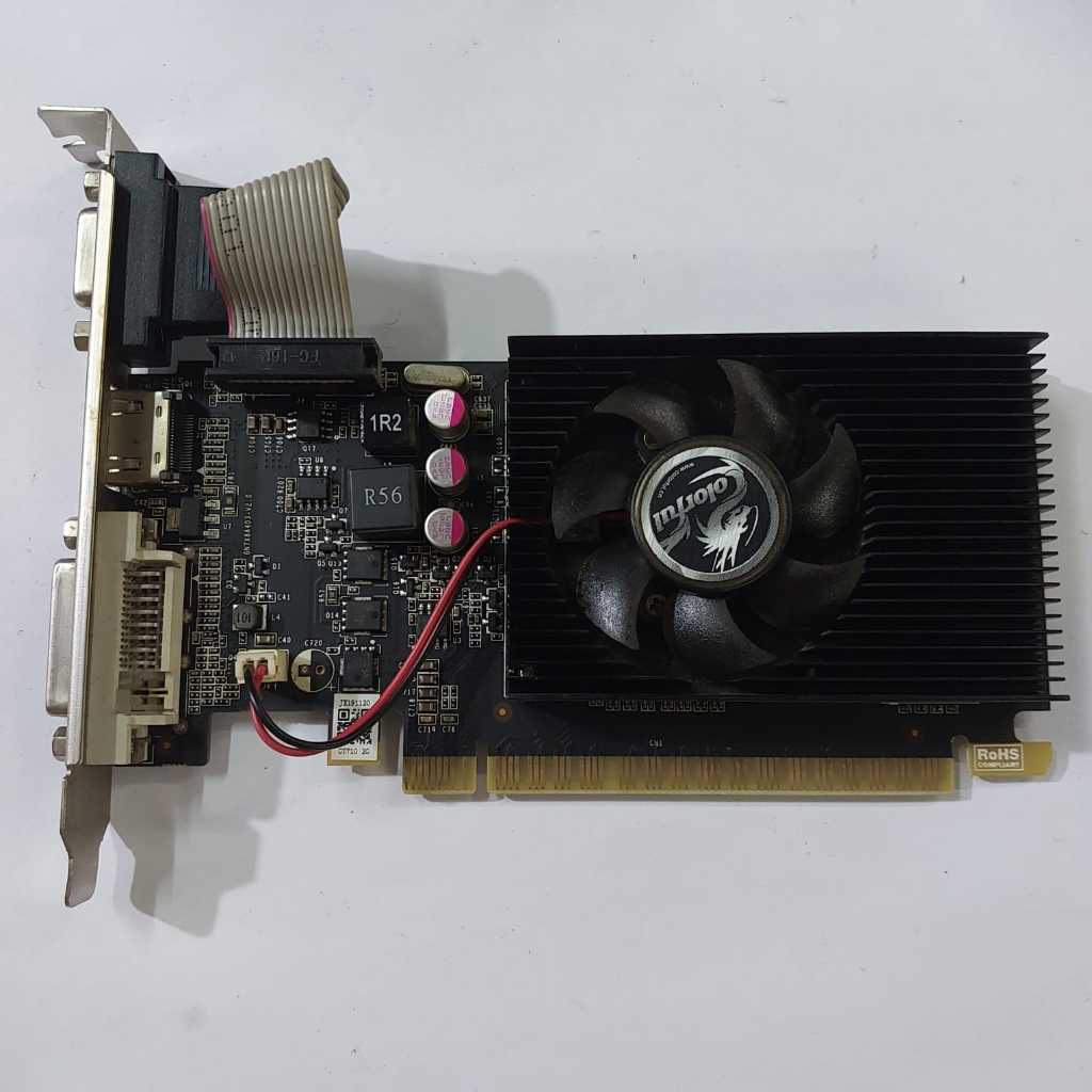 การ์ด Vga pci express สีสัน gt710 2gb ddr3 64bit hdmi