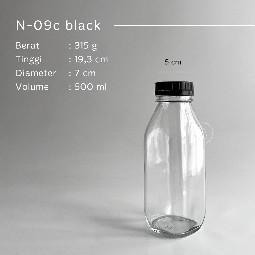 ขวดแก้ว Times Square 300ml 500ml 1 ลิตร - ขวดน้ําผลไม้กาแฟ - กล่อง
