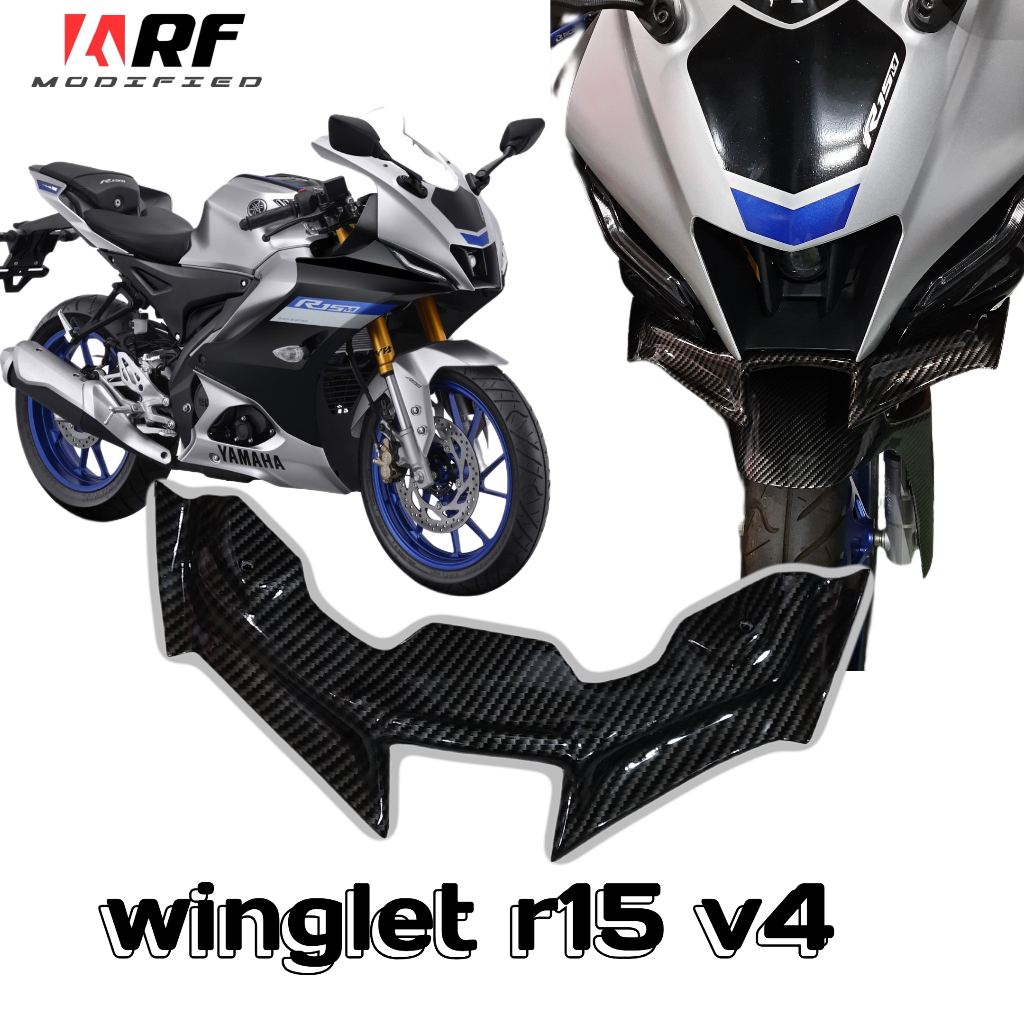 Winglet carbon R15M R15 V4 เชื่อมต่อคาร์บอนใหม่ล่าสุด