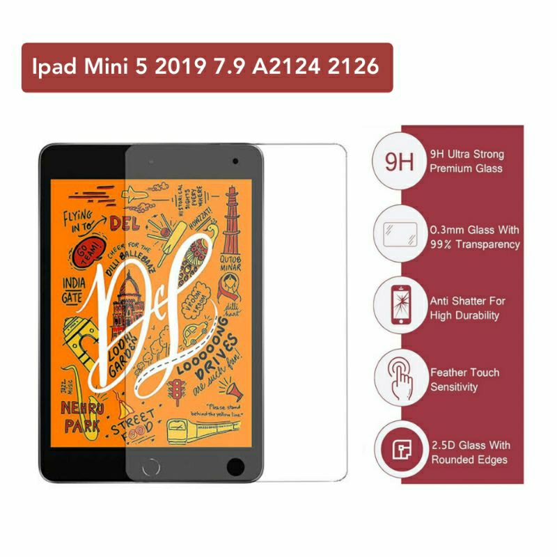 กระจกนิรภัย Ipad Mini 5 7.9 2019 A2124 A2126