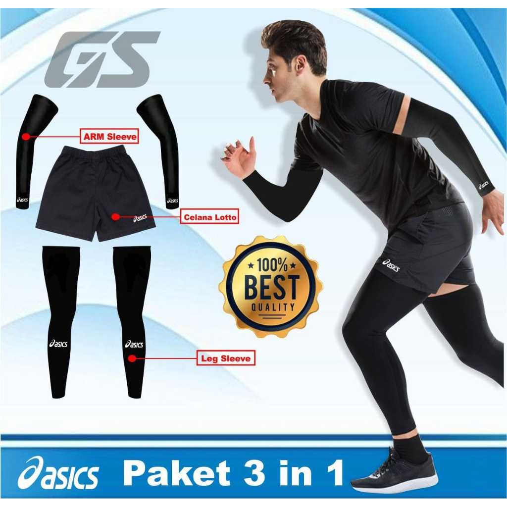 3 in 1 แพคเกจอุปกรณ์กีฬากลางแจ้งวอลเลย์บอลเนื้อหาชุดแขนแขน Stump ขาแขนและกางเกงขาสั้นกีฬา ASC