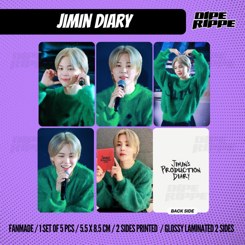 BTS - [1 ชุด 5 ชิ้น] BANGTAN JIMIN PRODUCTION DIARY
