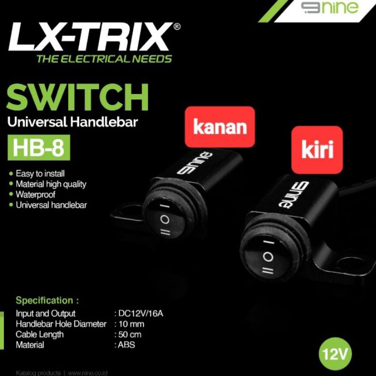 เทรนด์ล่าสุด ORI 9nine 9nine 9nine lx-trix hb8 ON OFF SWITCH IN SECONDS OF MIRROR BOLT