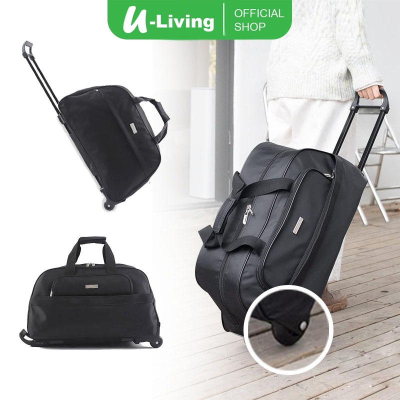 U-Living รถเข็น Duffel กระเป๋า Motif กระเป๋าเดินทาง Cabin รถเข็นกระเป๋า 2 ล้อ 360 องศา Strong Handle