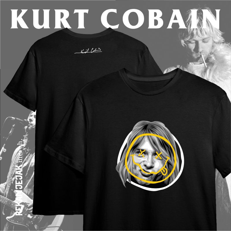 เสื้อยืด KURT COBAIN | เสื้อยืดฟิกเกอร์ | เสื้อยืดเพลง | เสื้อยืดพรีเมี่ยม | บันทึก โทเมอร์ช