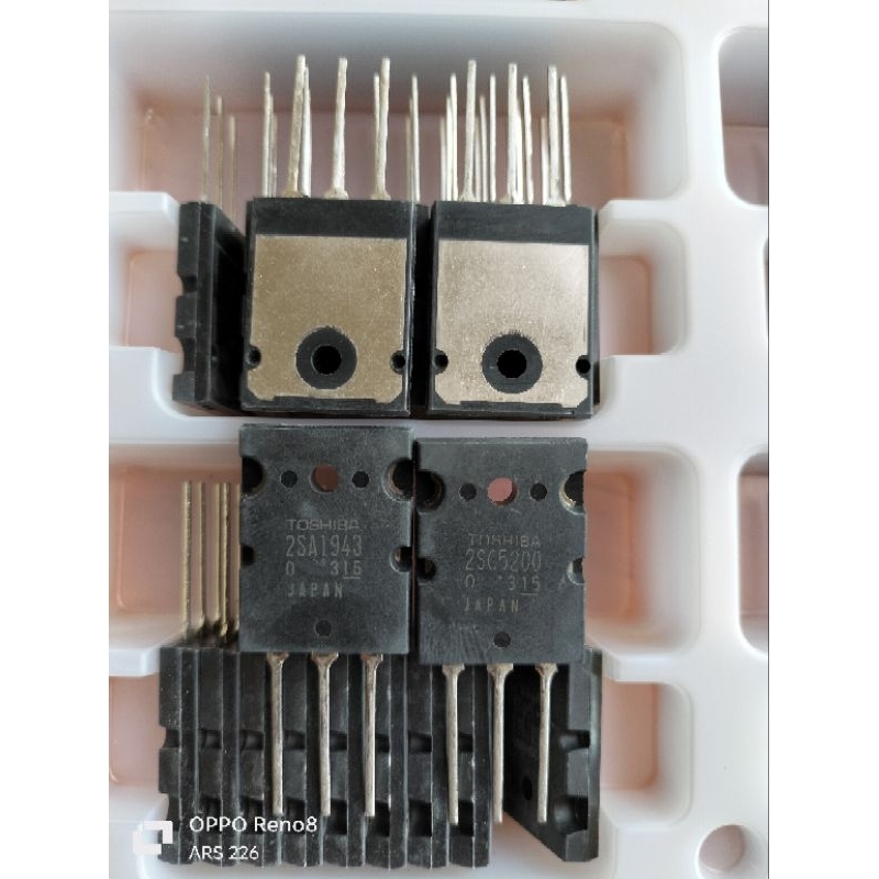 ID TROSIBA 2SA 1943 2SC 5200 ORIGINAL SUPER TRANSISTOR THOSIBA 1943 / 5200 SUPER MADE IN JAPAN