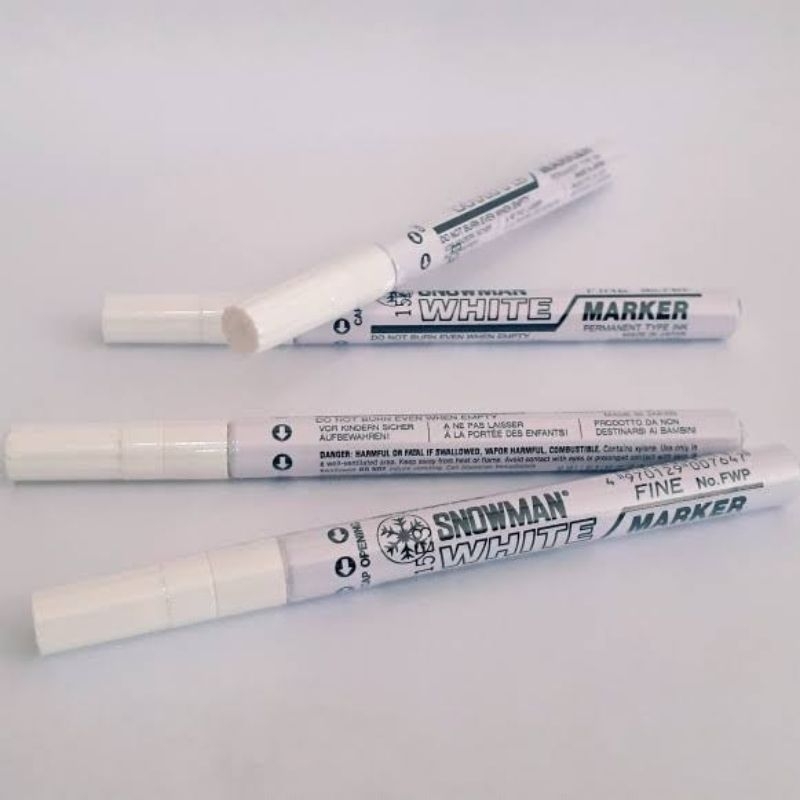 PERMANENT ACRYLIC MARKER / PAINT MARKER WHITE / GOLD / SILVER