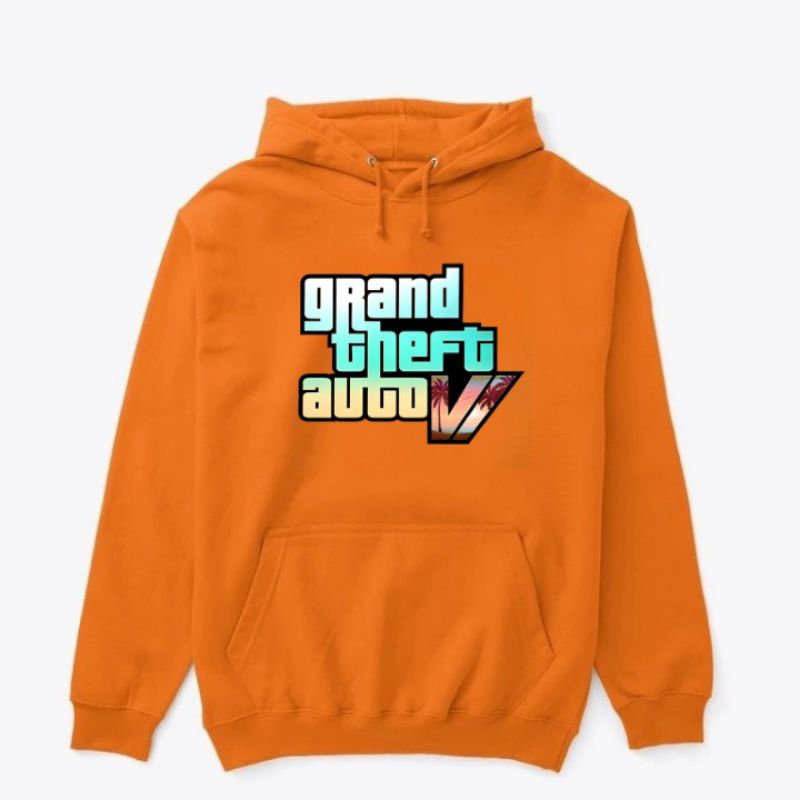 GTA VI Grand Theft Auto GTA 6 Game Hoodie Jacket - ผู้ชายผู้หญิง Custom Distro Plain