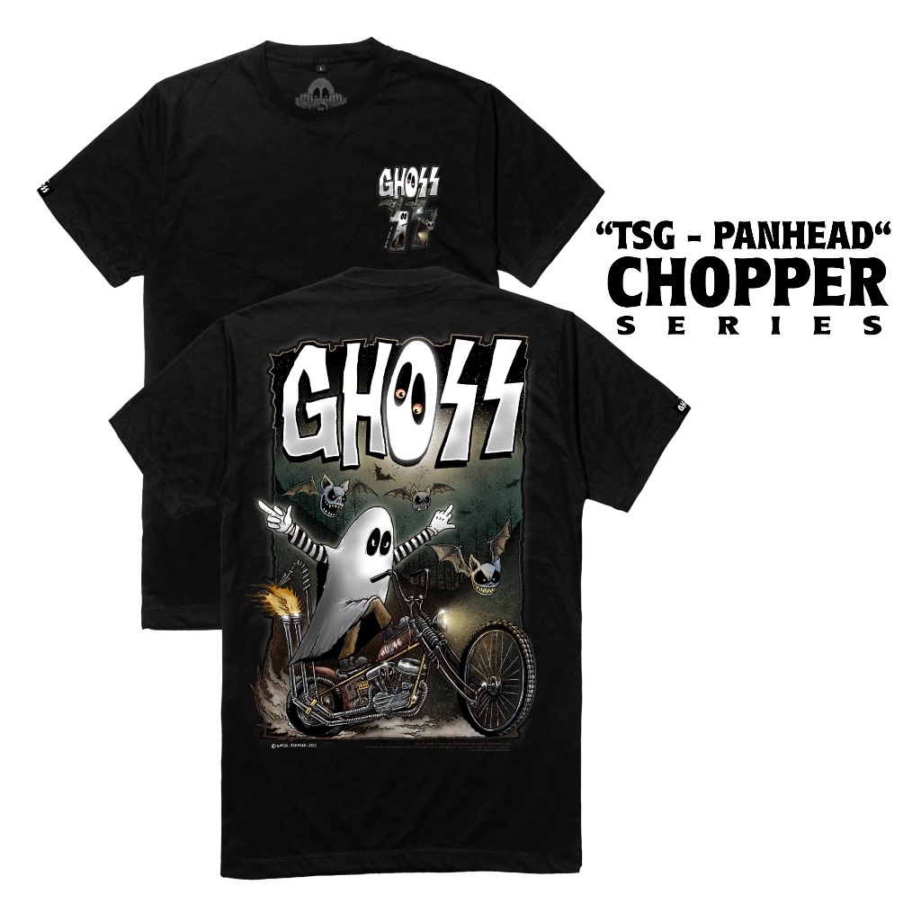 Ts GHOST PANHEAD // เสื้อยืด GHOST PANHEAD // KAOS GHOST