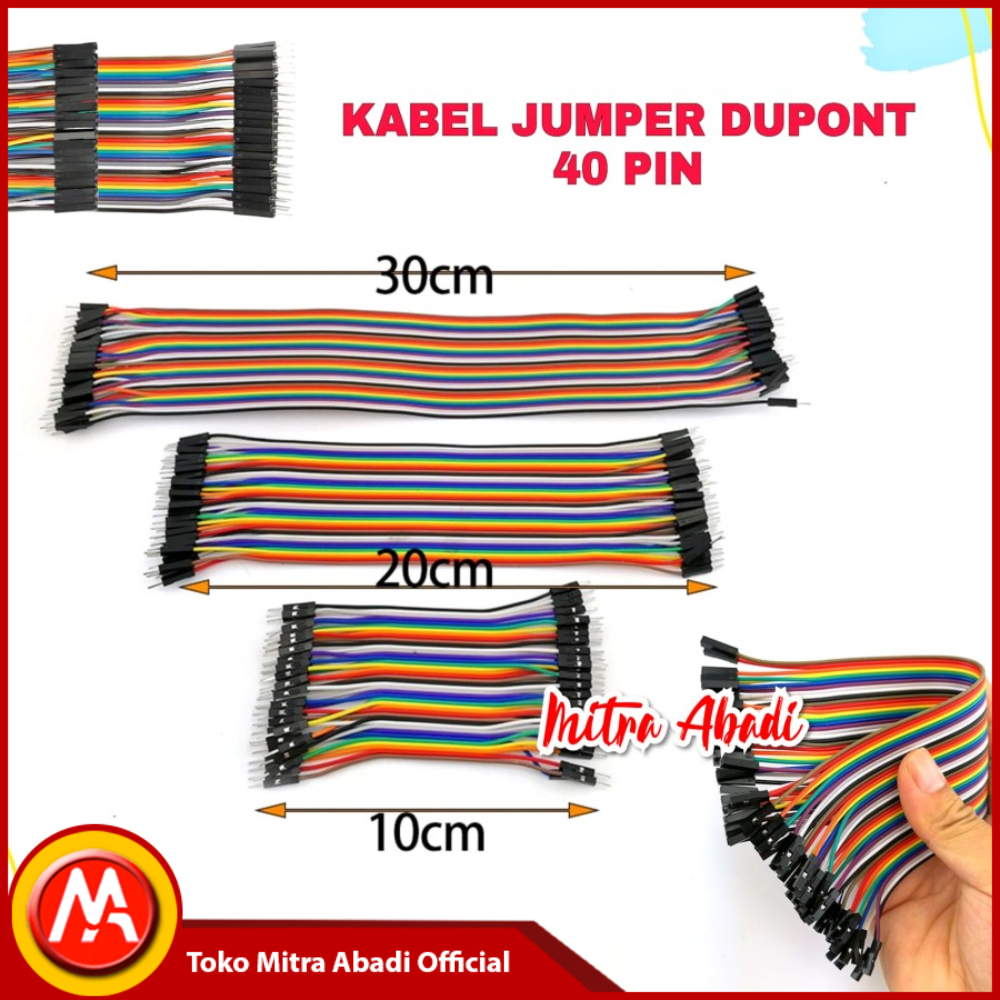 Dupont 40 Pin Jumper Cable / 40 ชิ้น Jumper Wire Cable