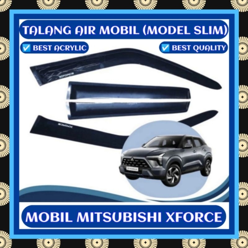 MITSUBISHI XFORCE CAR WATER GUARD (SLIM MODEL) 4 PIINTU FULL SET