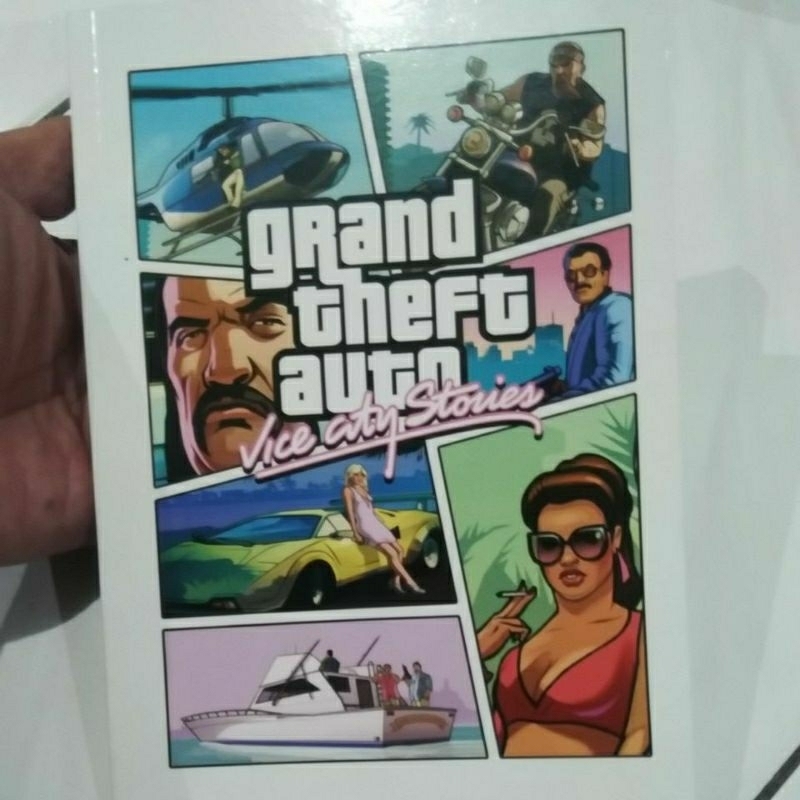 หนังสือเกม PS2 GRAND THEFT AUTO VICE CITY STORIES ภาษาอังกฤษ GTA VICE CITY STORIES PS2 Book