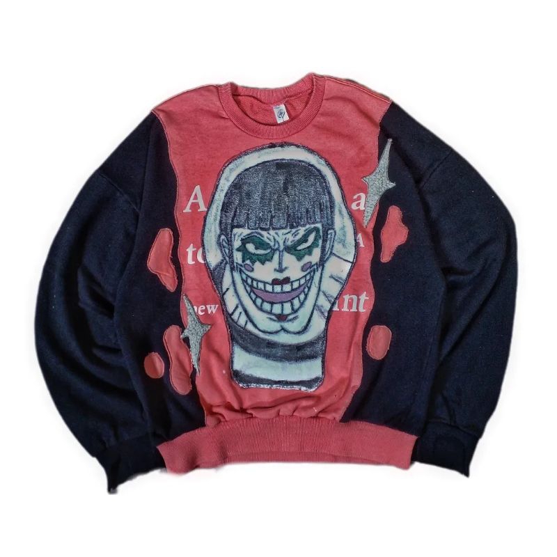 Crewneck Reworked Bon Clay Bentham Mr 2 One Piece ไม่มีเสื้อกันหนาวมีฮู้ด Preloved