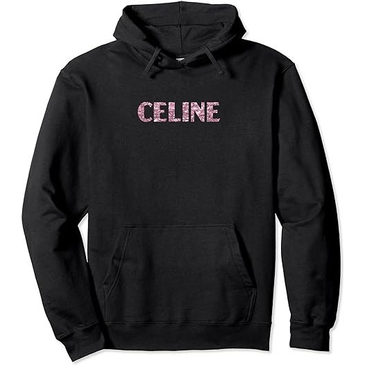 เสื้อกันหนาว มีฮู้ด ลาย Celine Heart สีชมพู