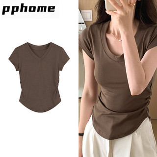 crop top S M L XL/kaos crop top polos/kaos v neck jumbo/kaos wanita crop top