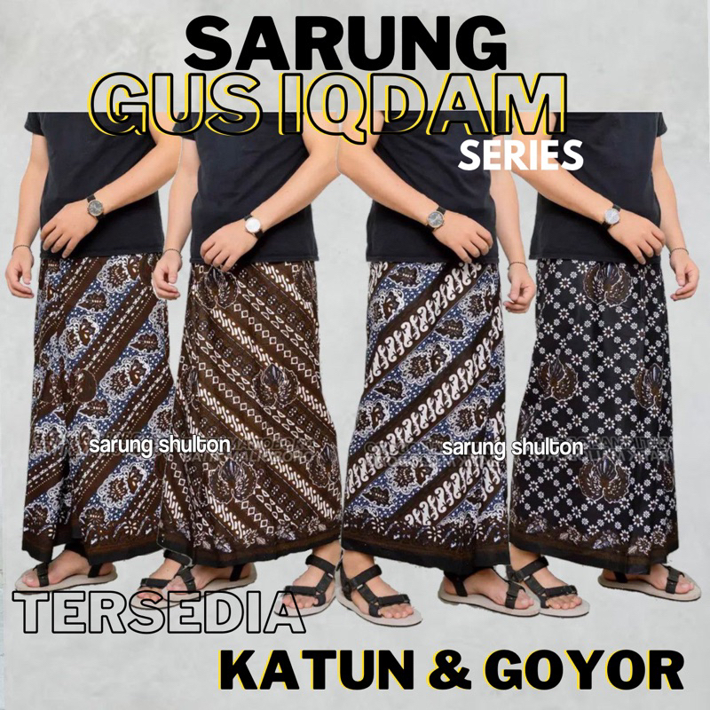 KATUN [CENTER DESCRIPTION] Gus Iqdam Sarong Wong Batik Sarong Cotton Center ผ้าซิ่นสําหรับผู้ใหญ่ Pa