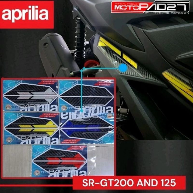 Motopad27 สติกเกอร ์ APRILIA SR gt 200 เรซิ ่ นนูน Footstep APRILA SR-GT200 คุณภาพระดับพรีเมียม