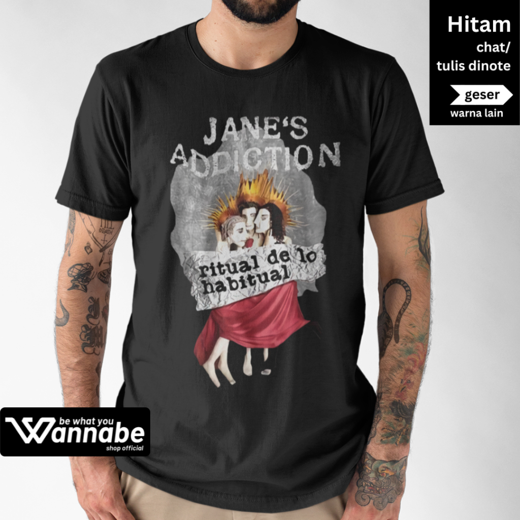 JANSADDICTION MUSIC BAND T-SHIRT Size S - 7XL (ขนาดใหญ่จัมโบ้พร้อม) เสื้อยืดเด็กพร้อมส่ง