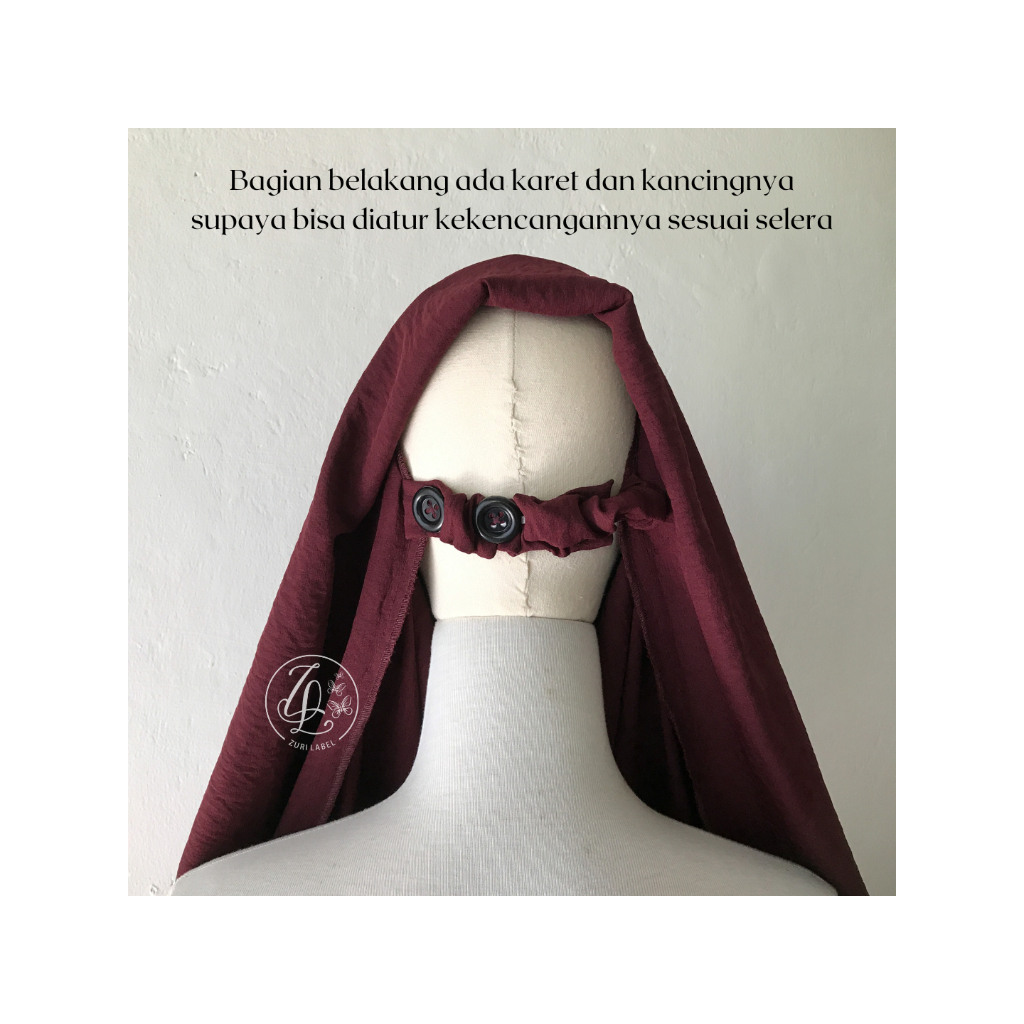 Fk ANTEM - ปุ่มกึ่งสําเร็จรูป FRENCH KHIMAR ANTI-CHUFFY โดย ZURI LABEL