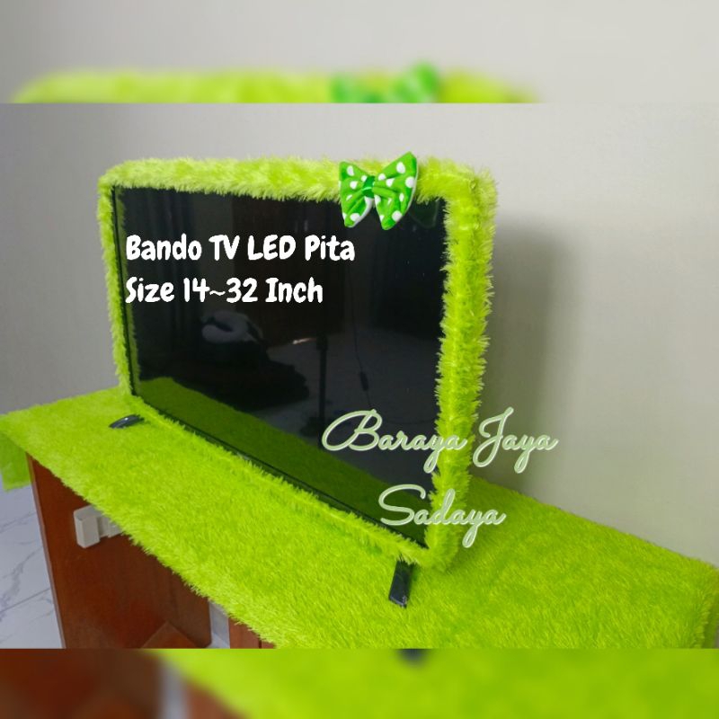 ผ้าปูโต๊ะทีวี Led Bando Pita ขนาด 14-32 นิ้ว 1 ชุด และทีวี Bando Pita TV Bando Fur Antem TV Bando